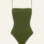 Peony Shirred One Piece - Olivine