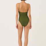 Peony Shirred One Piece - Olivine