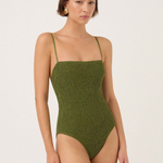 Peony Shirred One Piece - Olivine