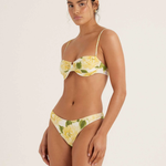 Peony Ruched Holliday Balconette & Staple Pant - Clair De Lune