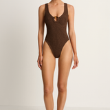 Hunza G Celine One Piece - Metallic Chocolate