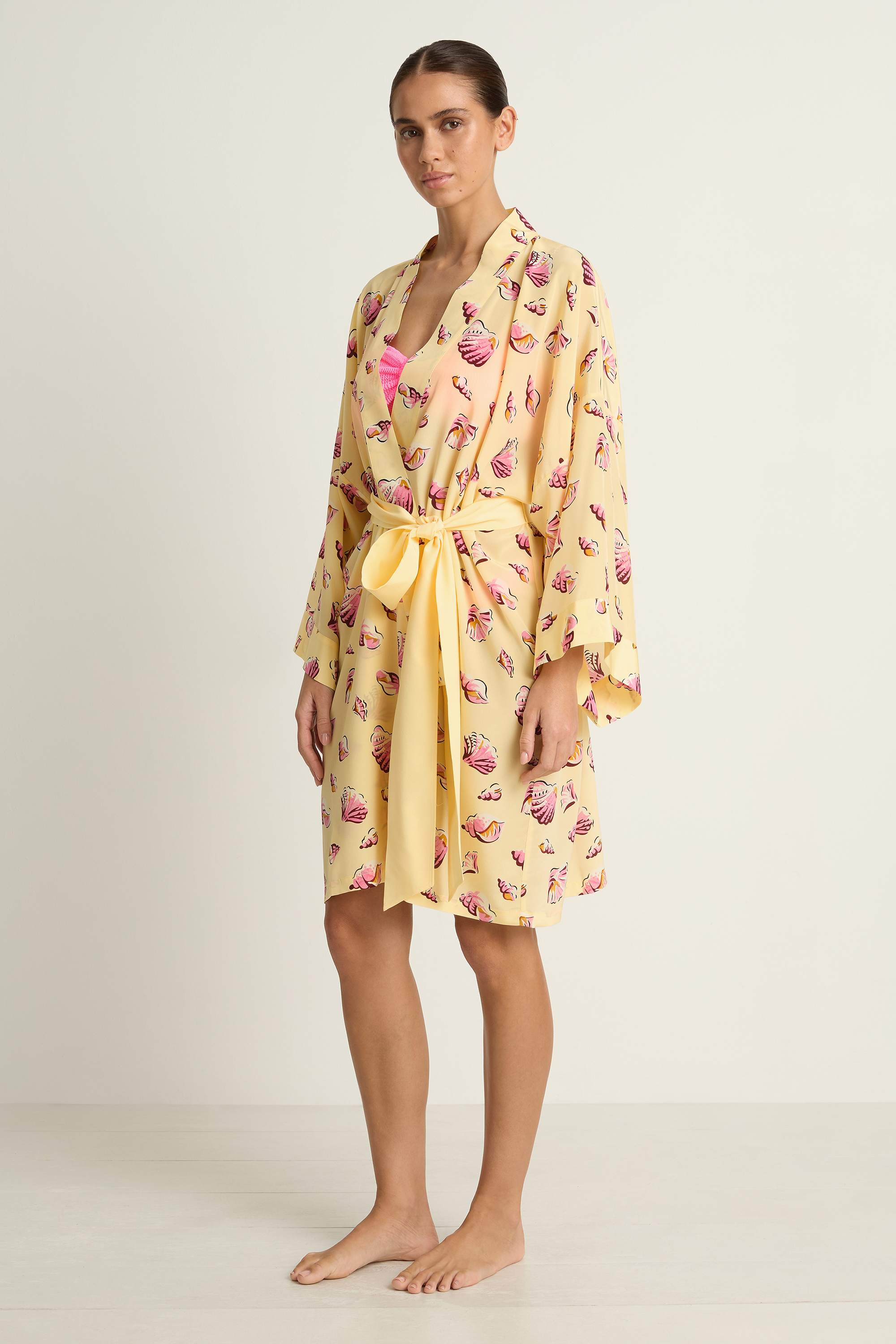 Olivia Von Halle Mimi Robe - Junonia Yellow Seashell