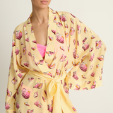 Olivia Von Halle Mimi Robe - Junonia Yellow Seashell