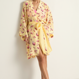 Olivia Von Halle Mimi Robe - Junonia Yellow Seashell