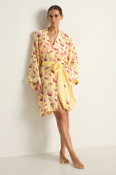 Olivia Von Halle Mimi Robe - Junonia Yellow Seashell