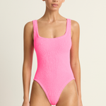 Hunza G Square Neck One Piece - Bubblegum