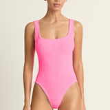 Hunza G Square Neck One Piece - Bubblegum