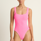 Hunza G Square Neck One Piece - Bubblegum
