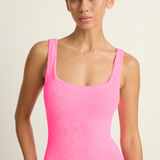 Hunza G Square Neck One Piece - Bubblegum