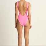 Hunza G Square Neck One Piece - Bubblegum