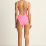 Hunza G Square Neck One Piece - Bubblegum