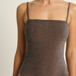 Mikoh Lurex Malta One Piece - Lurex Chocolate