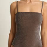 Mikoh Lurex Malta One Piece - Lurex Chocolate