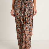 Natalie Martin Sarong - Vintage Flowers Slate