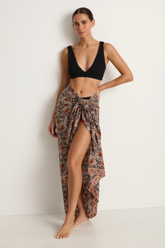 Natalie Martin Sarong - Vintage Flowers Slate