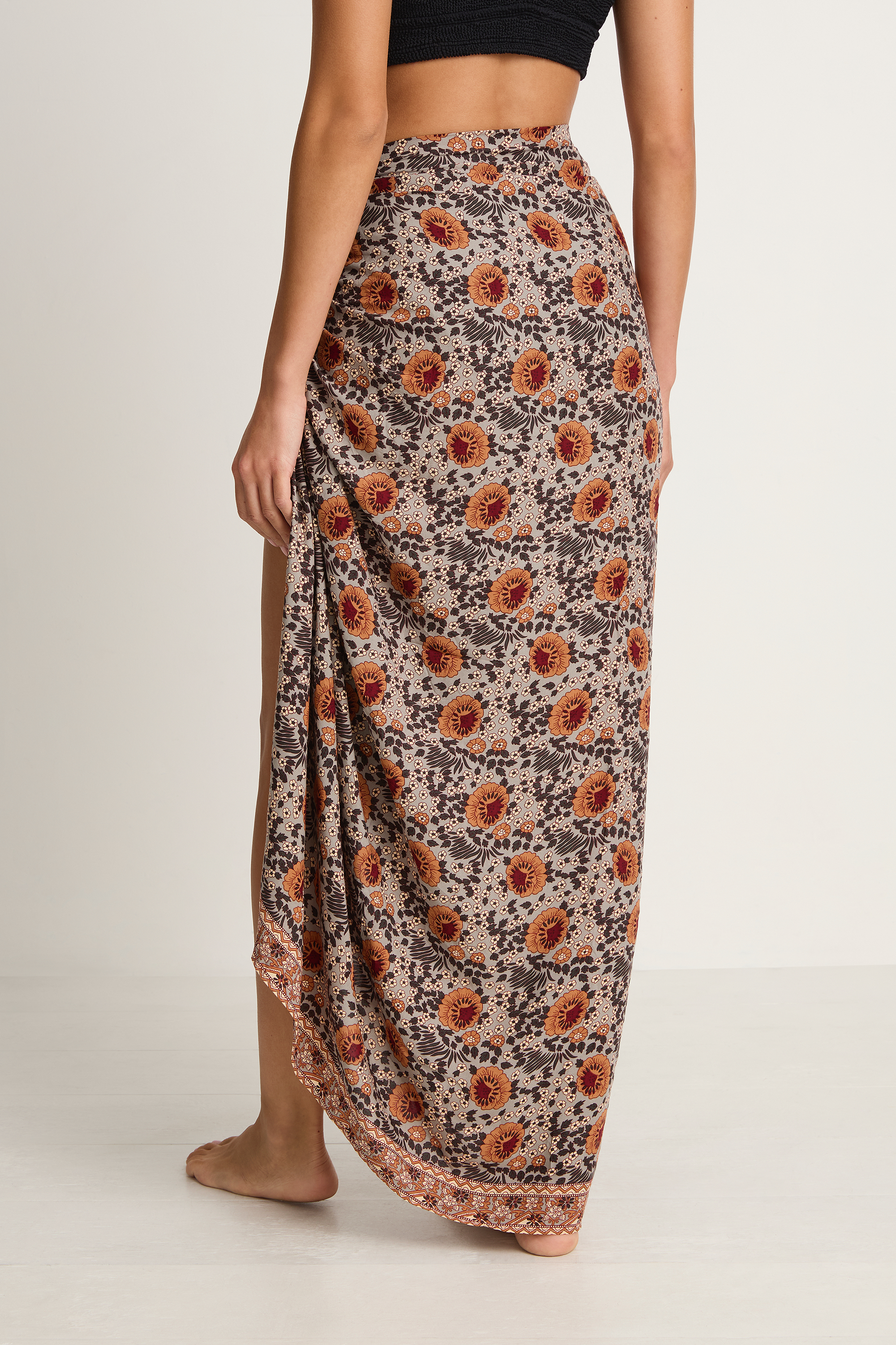 Natalie Martin Sarong - Vintage Flowers Slate