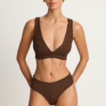 Hunza G Angel Bikini - Metallic Chocolate