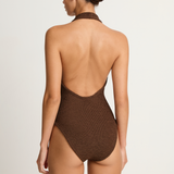 Hunza G Sandy One Piece - Metallic Chocolate
