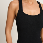 Hunza G Square Neck One Piece - Black