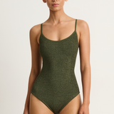 Hunza G Coverage Pamela One Piece - Metallic Khaki
