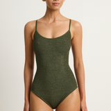Hunza G Coverage Pamela One Piece - Metallic Khaki