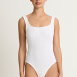 Hunza G Square Neck One Piece - White