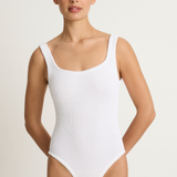 Hunza G Square Neck One Piece - White