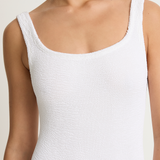 Hunza G Square Neck One Piece - White