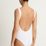 Hunza G Square Neck One Piece - White