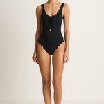 Marysia Palm Springs Tie Maillot - Black