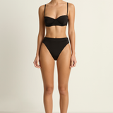 peony demi balconette mid high cut pant noir