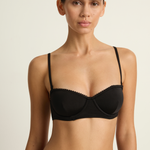 peony demi balconette mid high cut pant noir