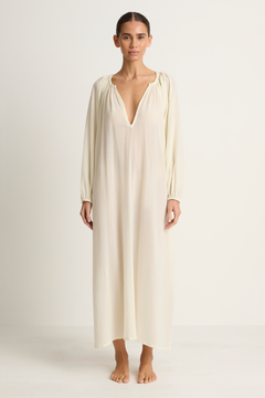 Mikoh Aniwa Maxi Dress - Chalk