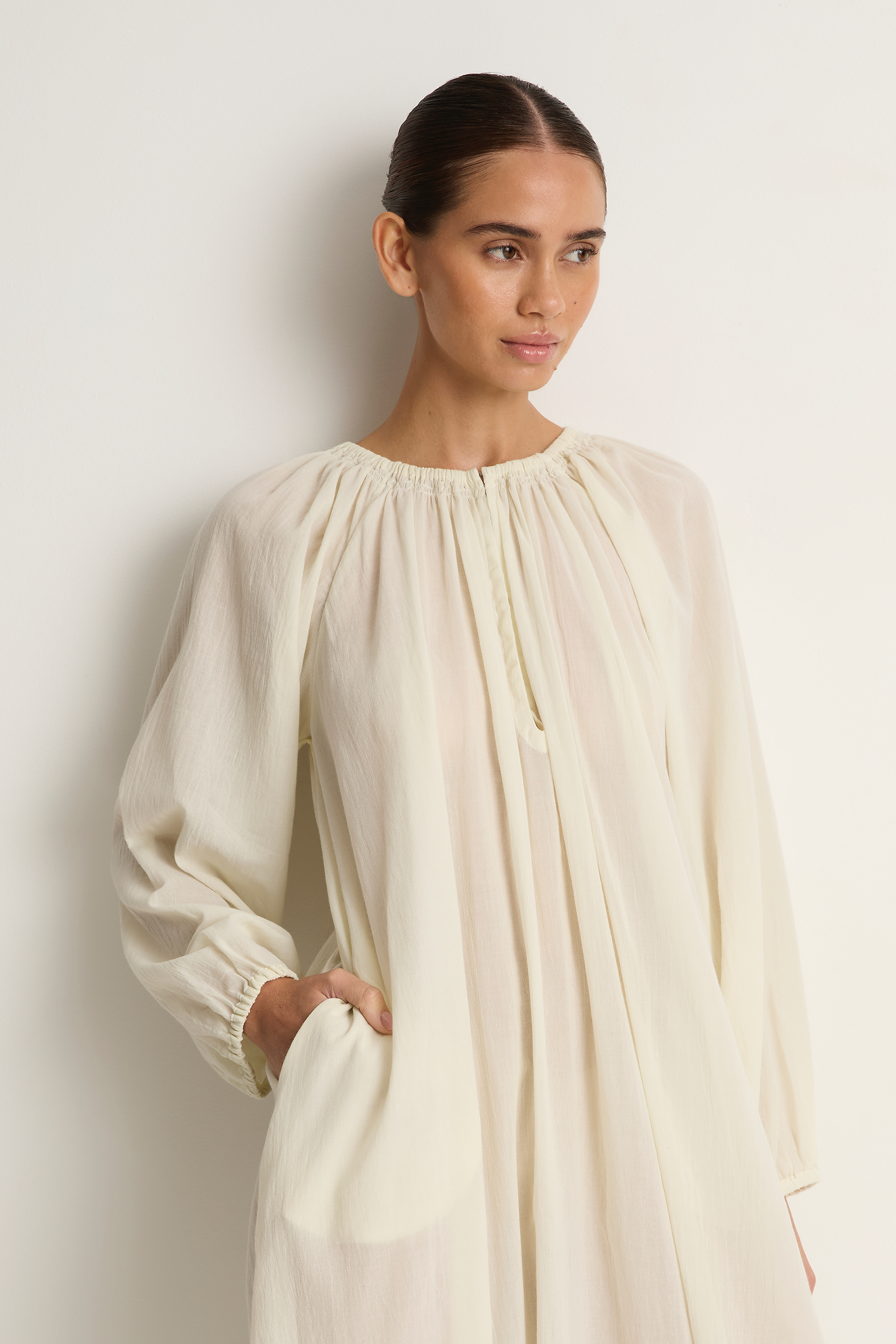 Mikoh Aniwa Maxi Dress - Chalk