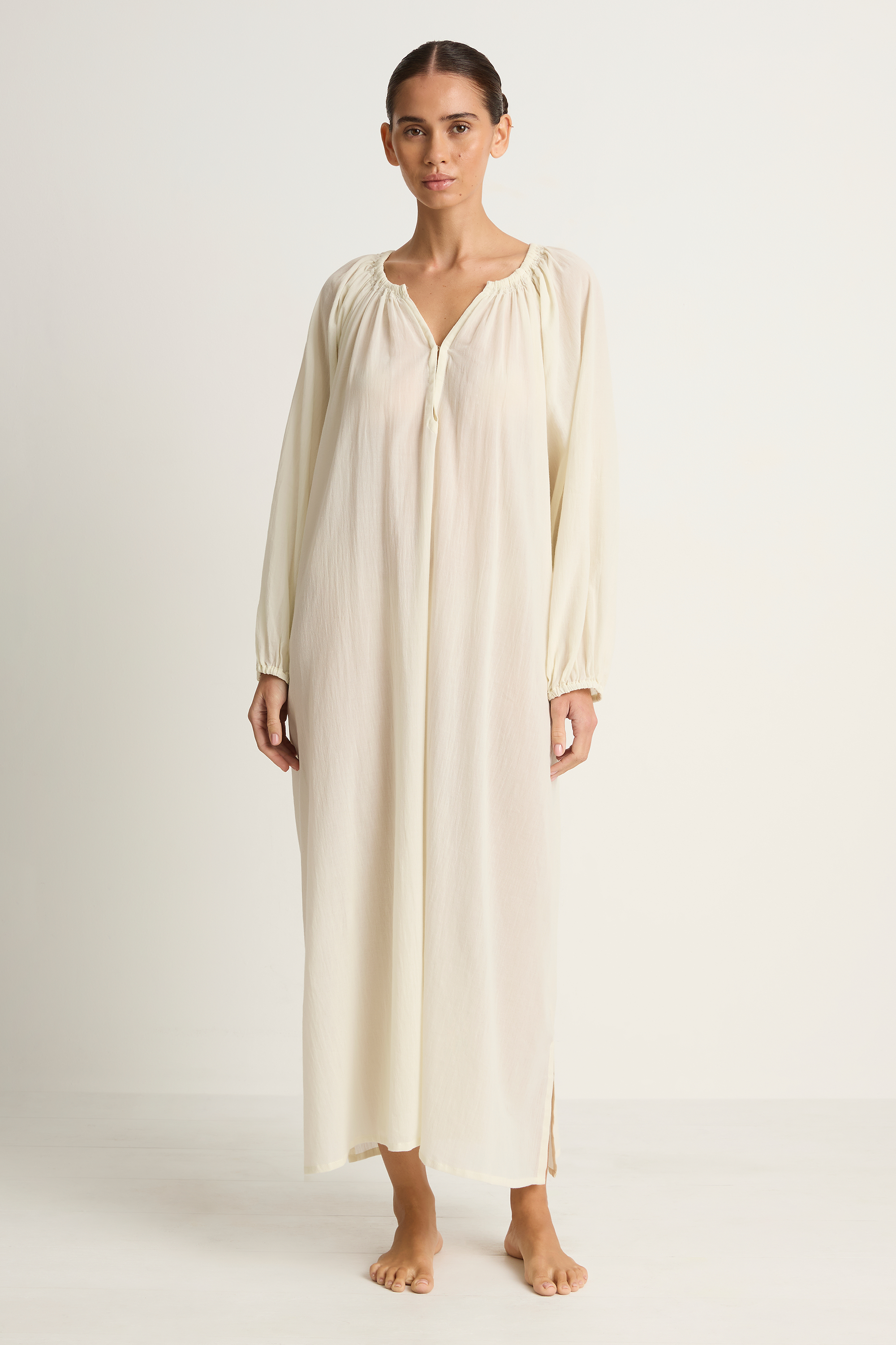 Mikoh Aniwa Maxi Dress - Chalk
