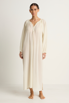 Mikoh Aniwa Maxi Dress - Chalk