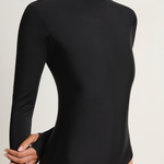 MIKOH Gato Long Sleeve Bodysuit - Noir