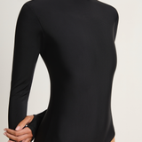 MIKOH Gato Long Sleeve Bodysuit - Noir