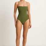 Peony Shirred One Piece - Olivine