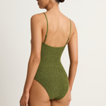Peony Shirred One Piece - Olivine