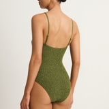 Peony Shirred One Piece - Olivine