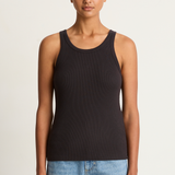 AMO Denim Long Rib Tank - Vintage Black