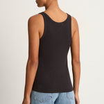 AMO Denim Long Rib Tank - Vintage Black