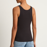 AMO Denim Long Rib Tank - Vintage Black