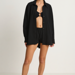 Hunza G Oversized Shirt - Black