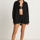 Hunza G Oversized Shirt - Black
