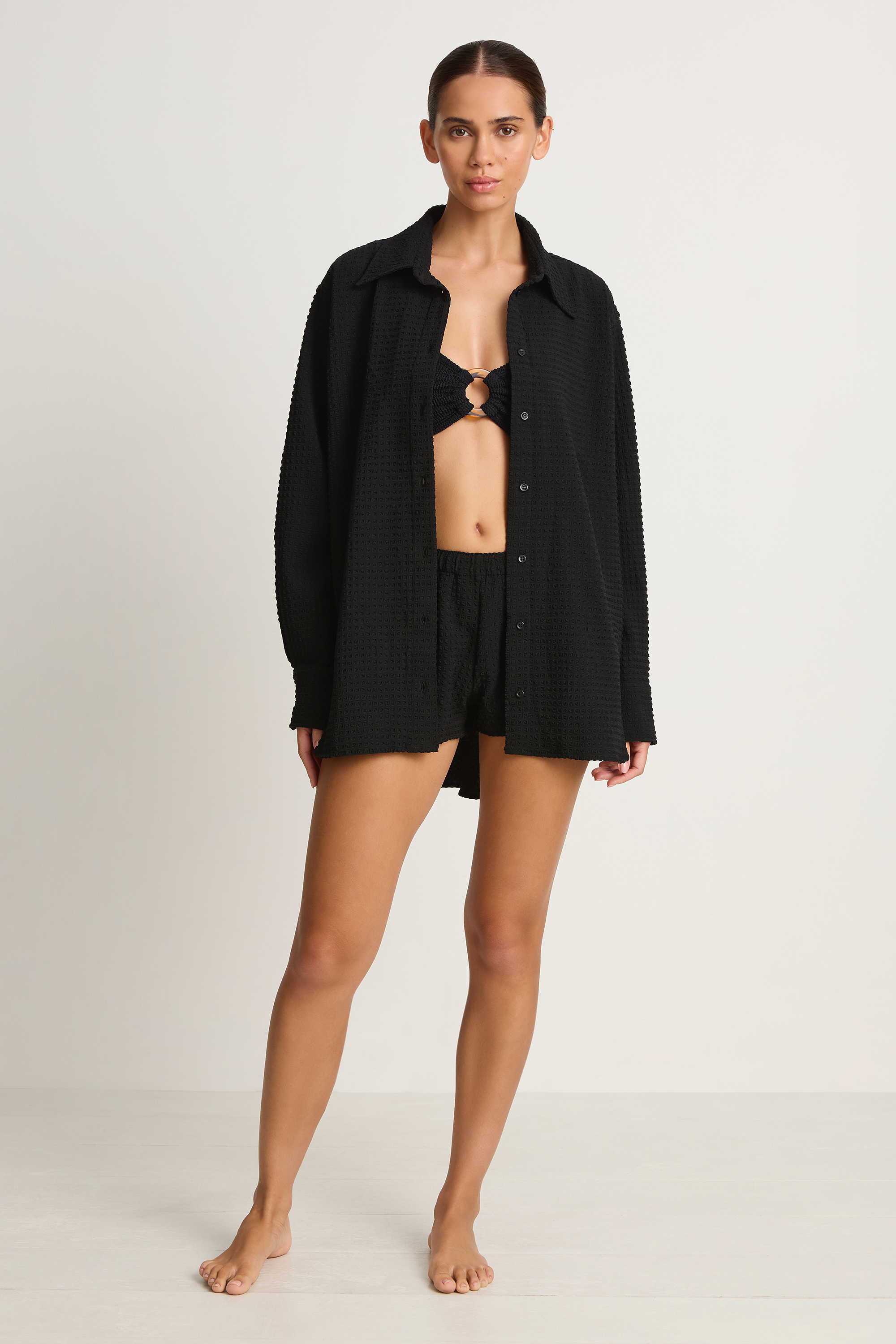 Hunza G Oversized Shirt - Black