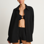 Hunza G Oversized Shirt - Black