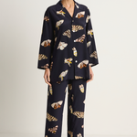 Olivia Von Halle Casablanca Pajamas - Notte Navy Moth