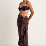 Natalie Martin Sarong - Fleur-De-Lis Black